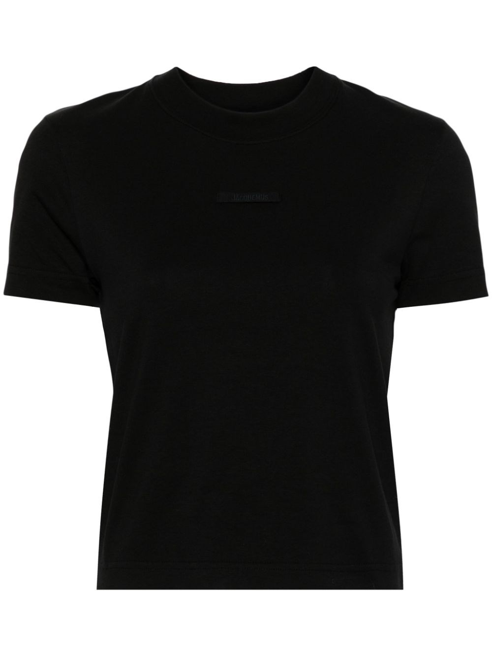 Shop Jacquemus Stretch Cotton Jersey T-shirt In Black