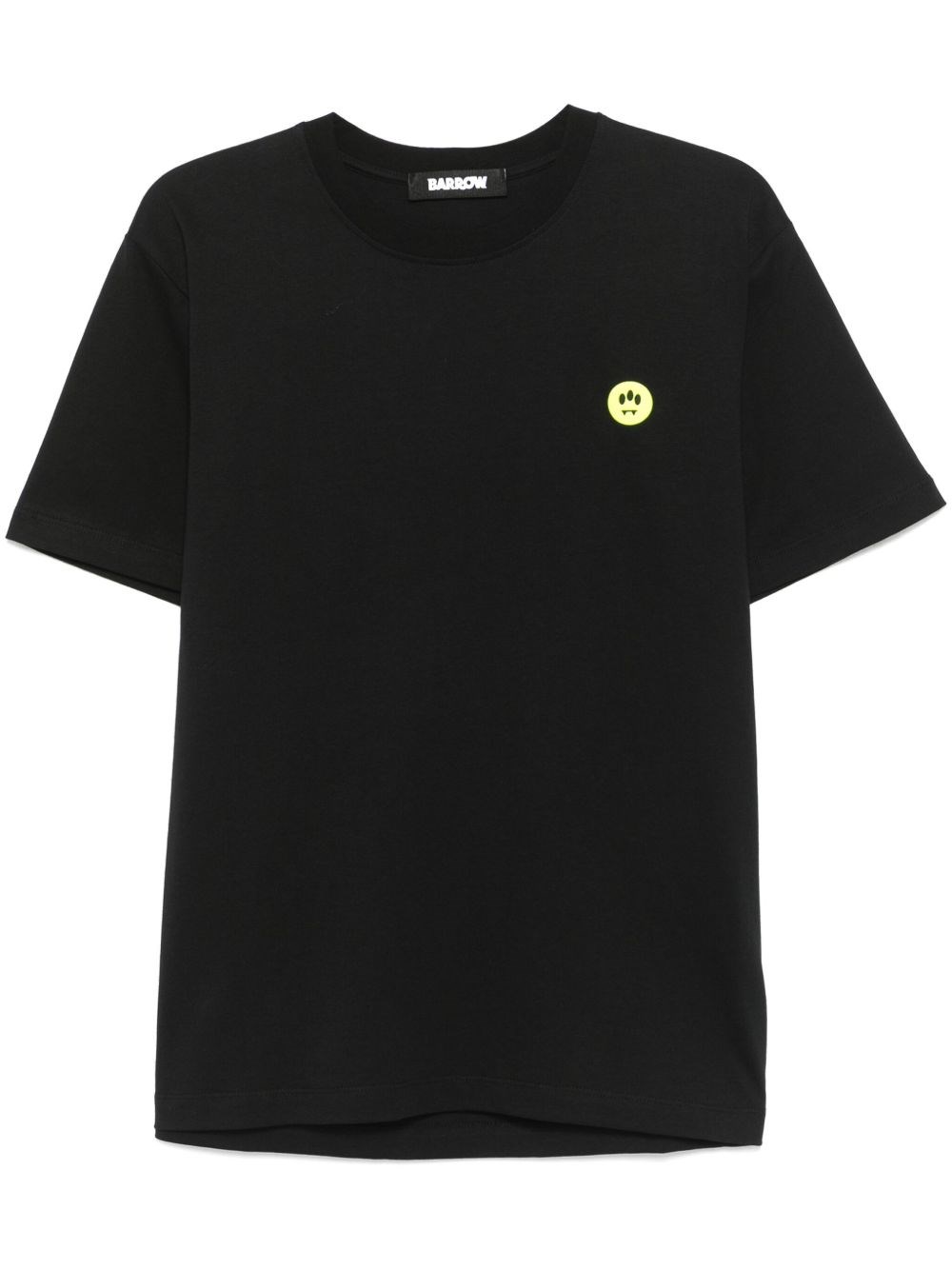Barrow Orso Graphic Print Crew Neck T-shirt In Black