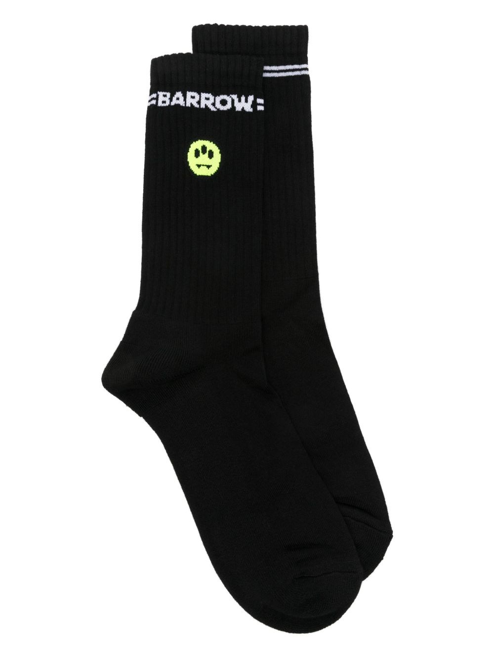 Barrow Stripe-detail Socks In Black  