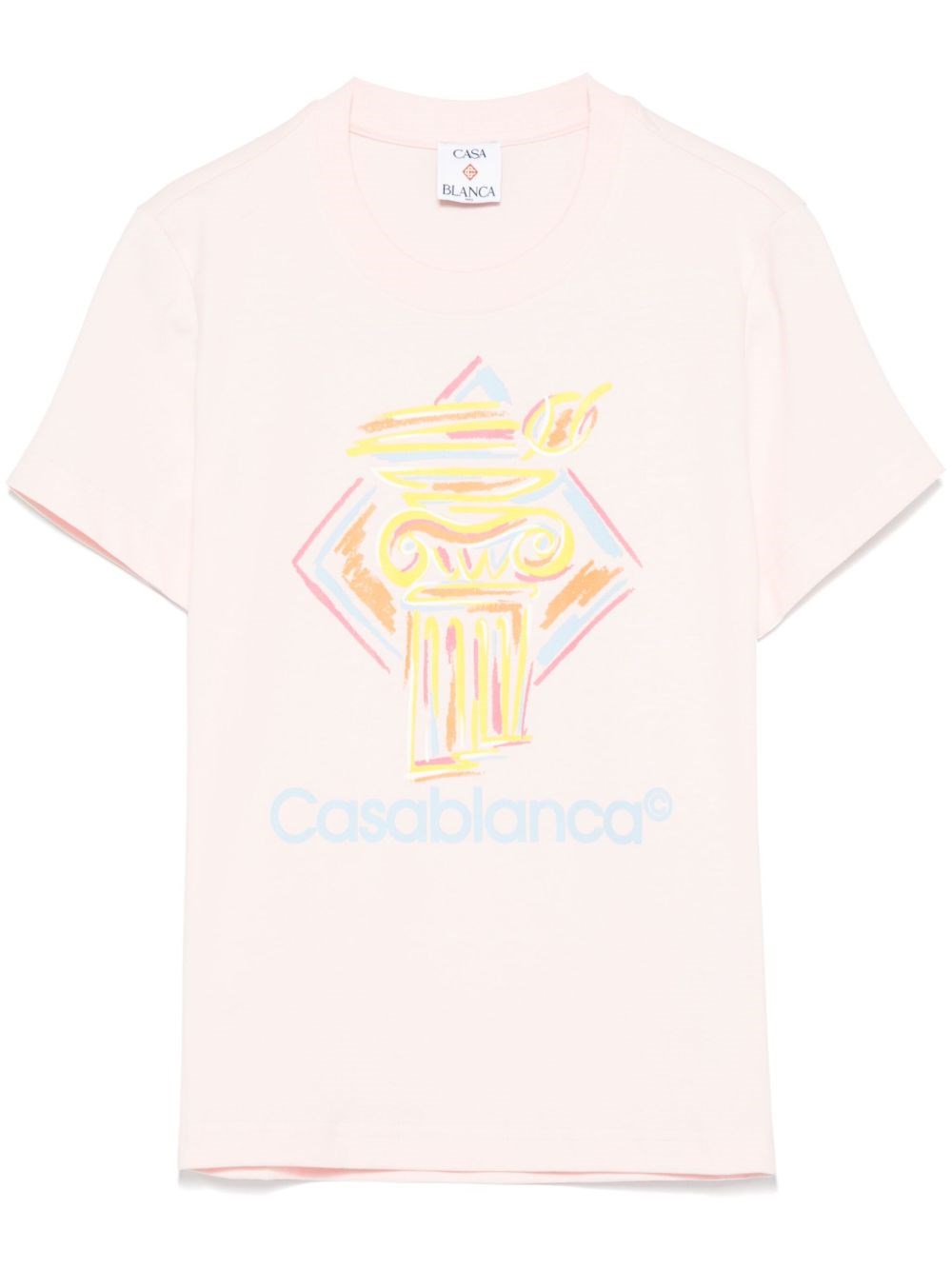 Shop Casablanca Organic Cotton T-shirt In Pink