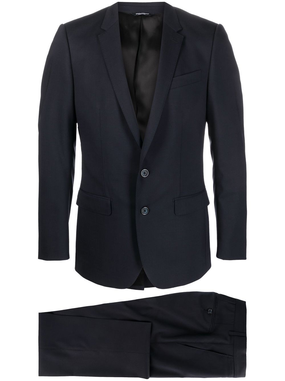 Dolce & Gabbana Single-breasted Virgin-wool Suit In Blue