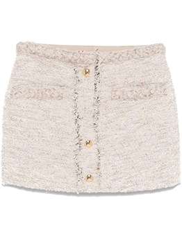 スカート Rabanne SKIRT (25PIJU046PS0133 P710) Short Skirt with Oversized Gold Sequins - RABANNE - Russocapri