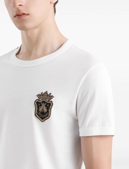 DOLCE & GABBANA - T-SHIRT WITH APPLIQUÉ