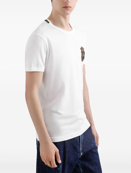 DOLCE & GABBANA - T-SHIRT WITH APPLIQUÉ