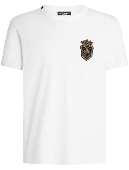 DOLCE & GABBANA - T-SHIRT WITH APPLIQUÉ