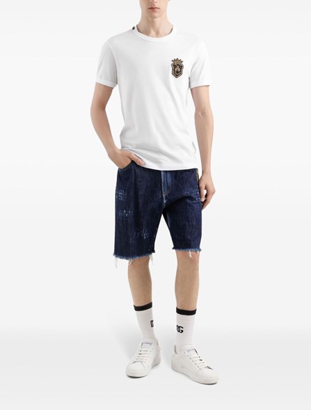 DOLCE & GABBANA - T-SHIRT WITH APPLIQUÉ