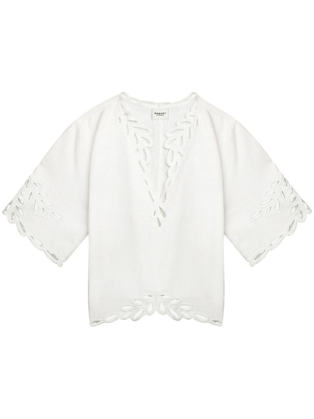 ISABEL MARANT ÉTOILE COTTON CANVAS BLOUSE