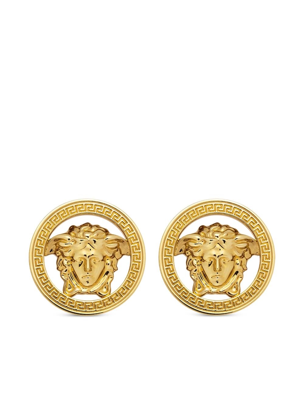 VERSACE MEDUSA '95 BUTTON EARRINGS