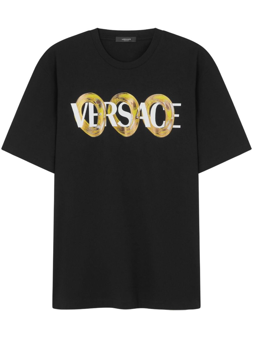 Shop Versace T-shirt Logo In Black