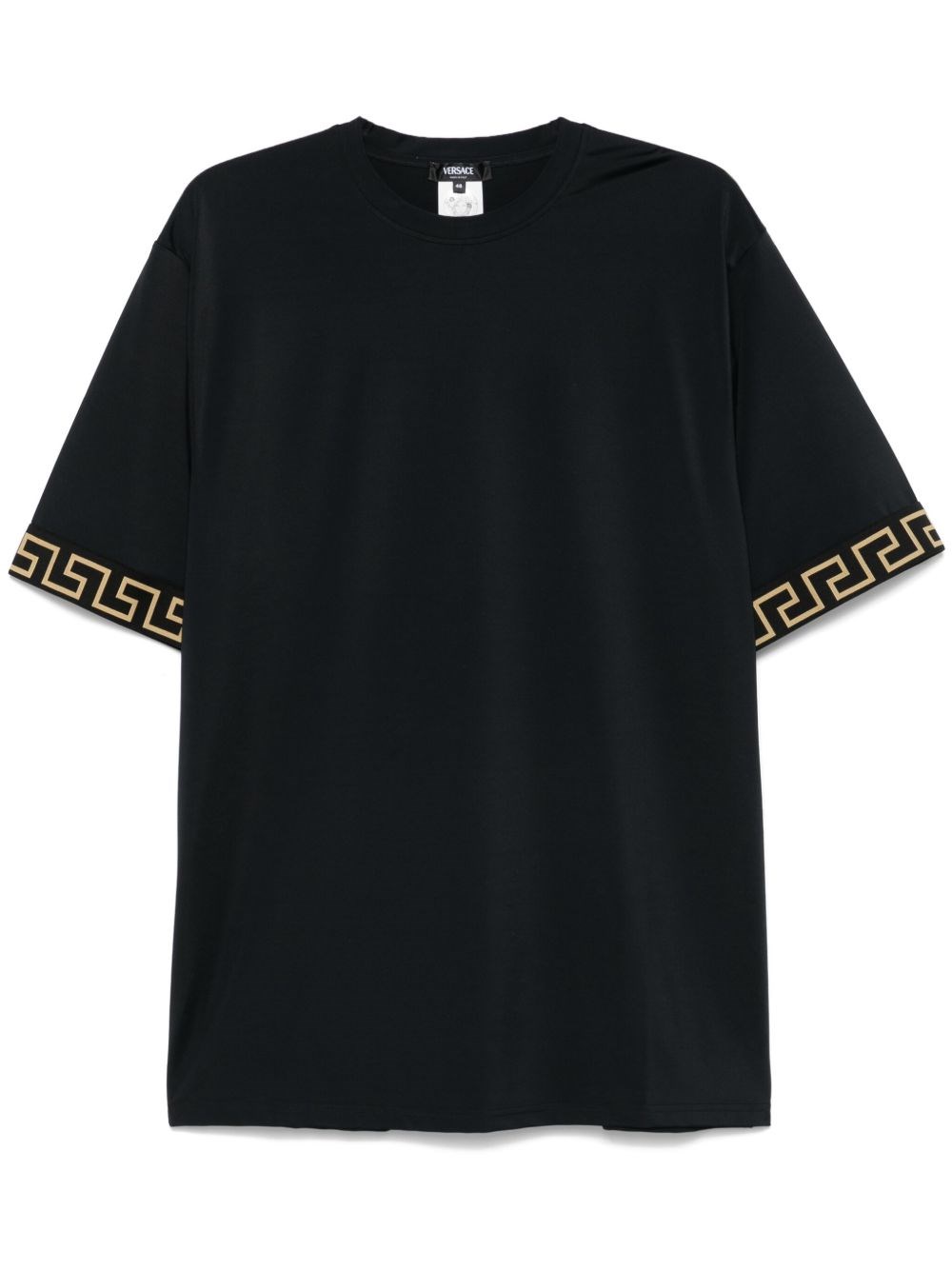 Tシャツ・カットソー VERSACE FW24 Black crepe shirt (10159671A04040 1B000) Tシャツ・カットソー VERSACE FW24 Black crepe shirt