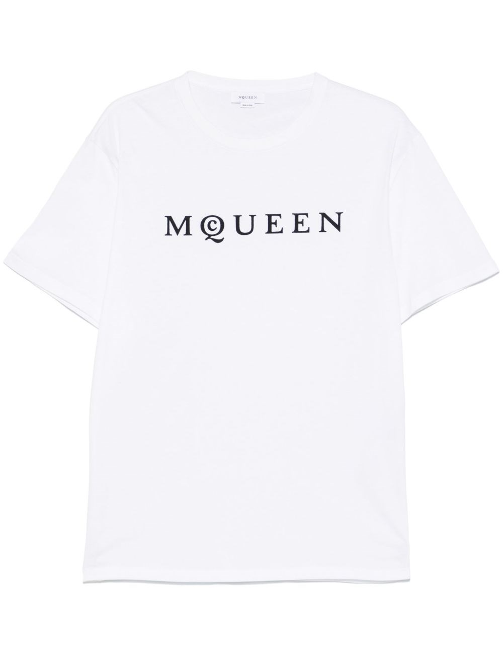 Alexander Mcqueen Logo Cotton T-shirt In White