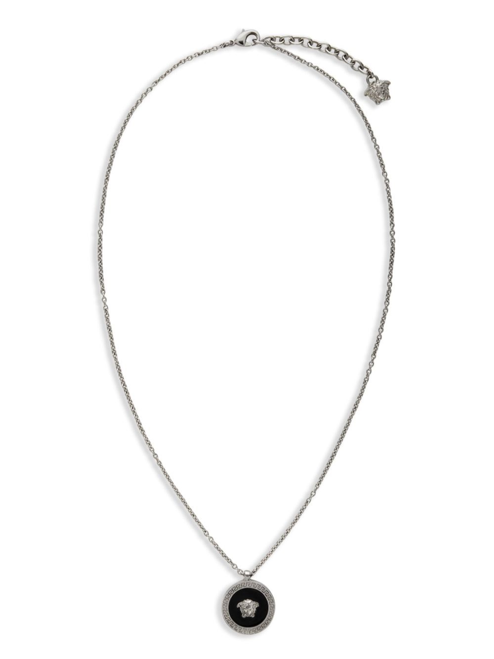 Versace 'medusa' Necklace In Black