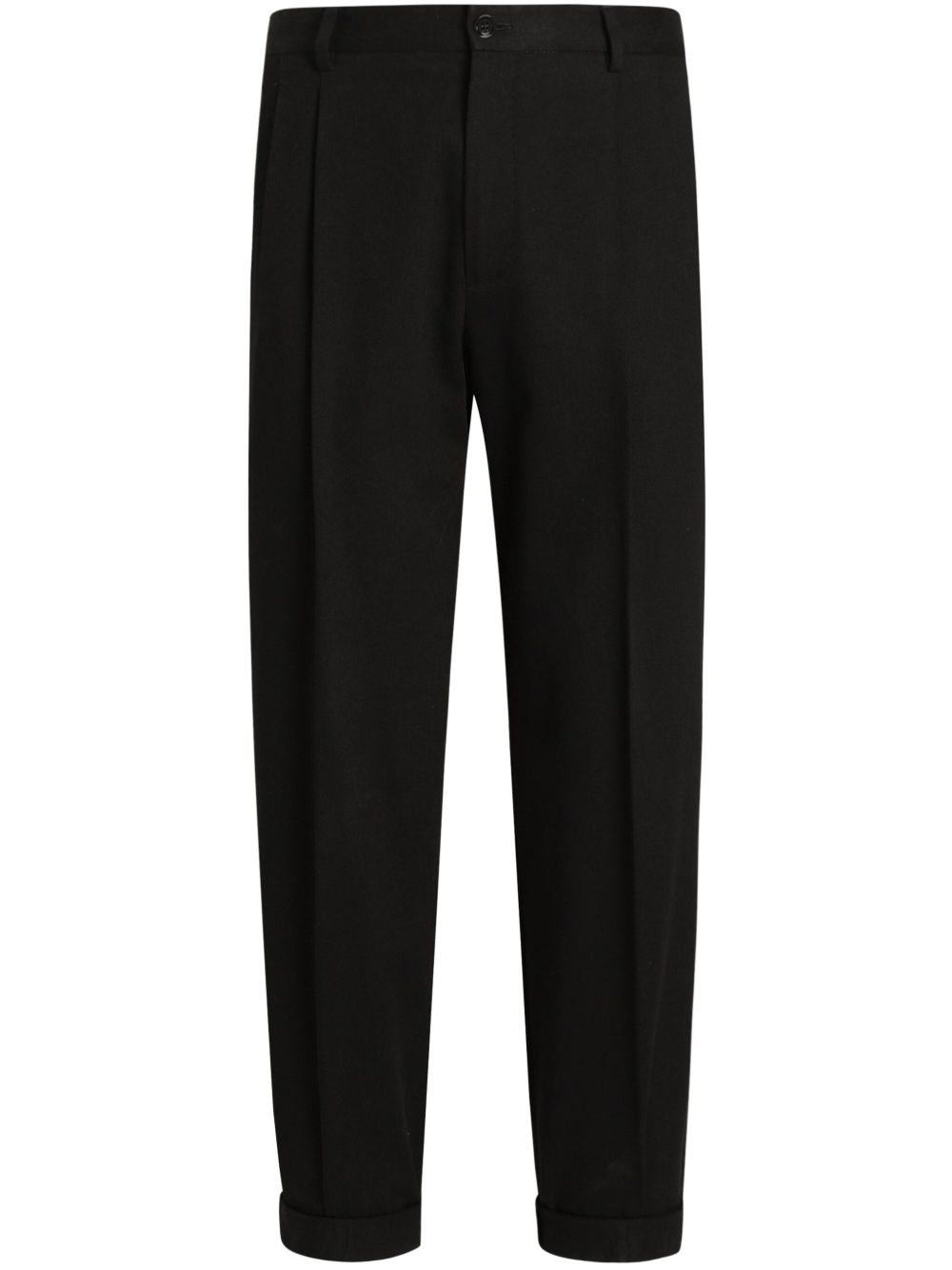 Dolce & Gabbana Cotton-gabardine Tailored Trousers - Men's - Cotton/spandex/elastane In ブラック