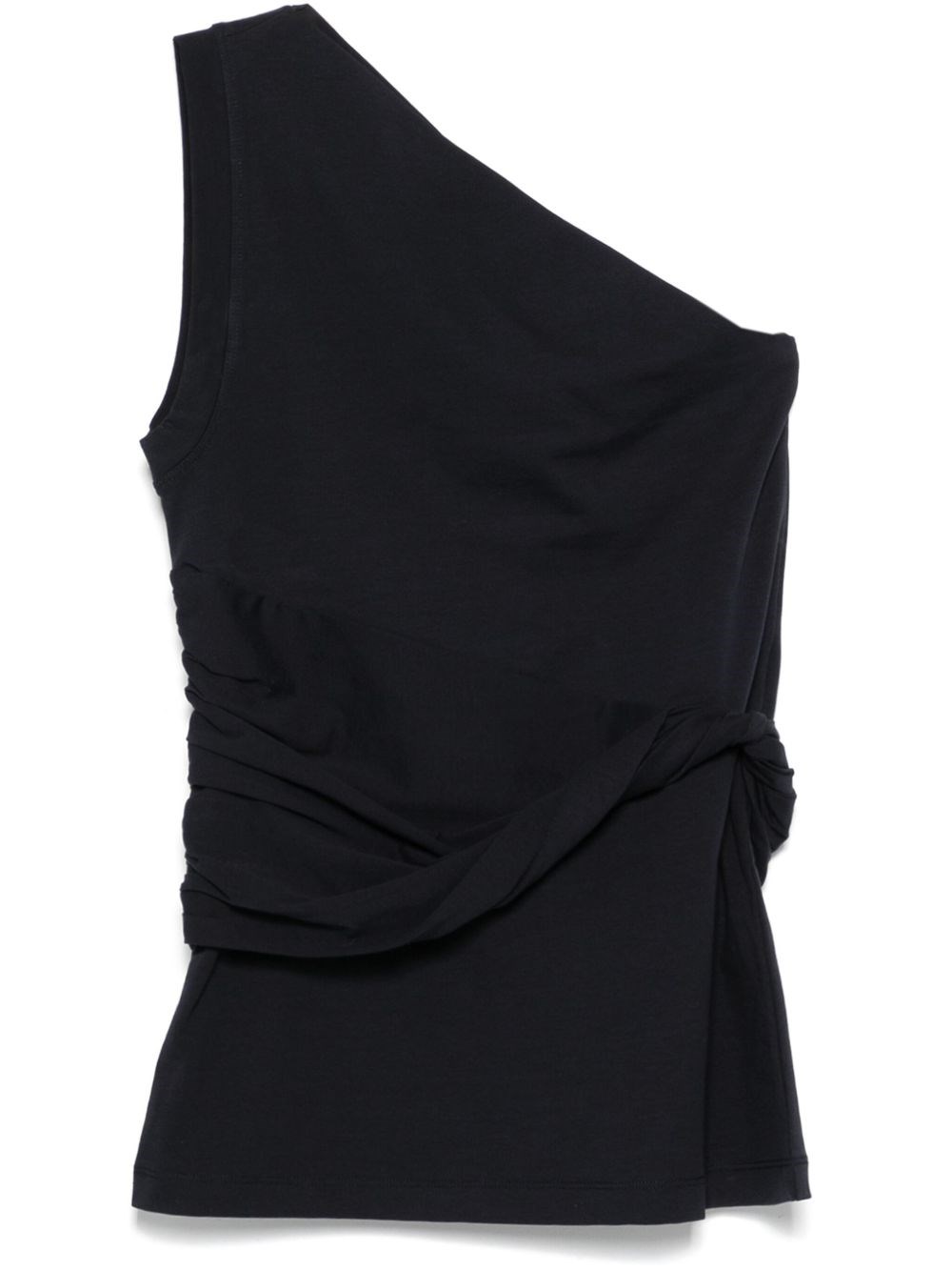 Patou One-shoulder Cotton Top In Blue