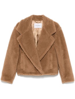 MAX MARA Teddy Bear Icon Coat crop camel | Dante5.com