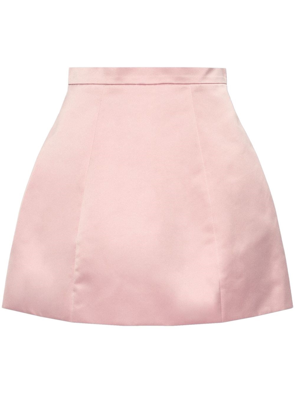 Blumarine Duchesse High-rise Satin Maxi Skirt In Pink