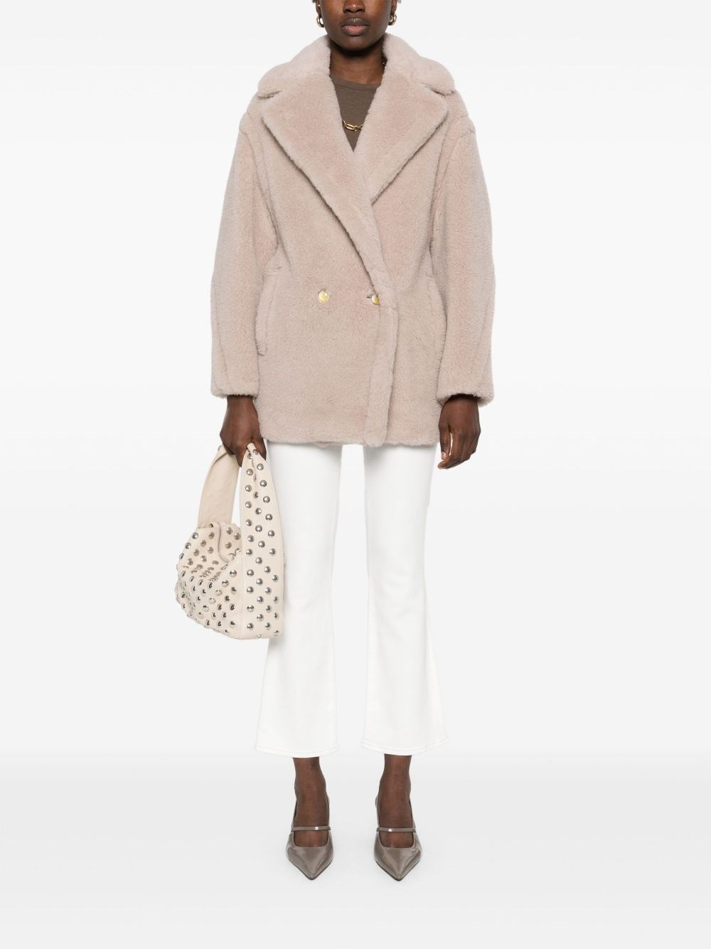 【関税＆送料込み】Max Mara Cuba Short Teddy Bear Icon Coat Short Teddy Bear Icon Coat in alpaca and wool, sand | 