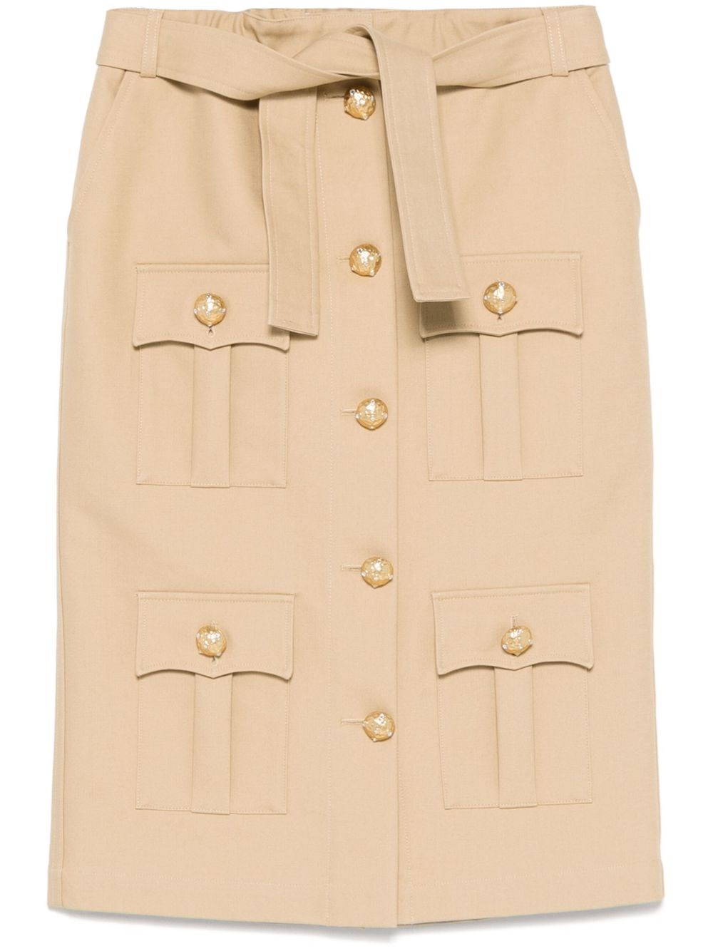 Giuseppe Di Morabito Cargo Midi Skirt In Neutrals