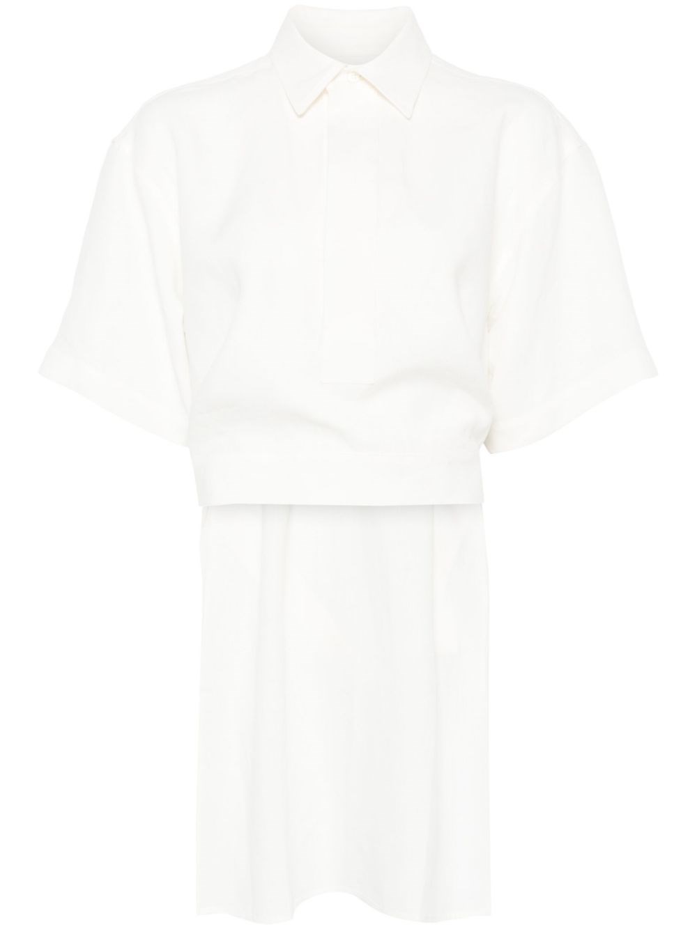 Plan C Linen Shirt In White