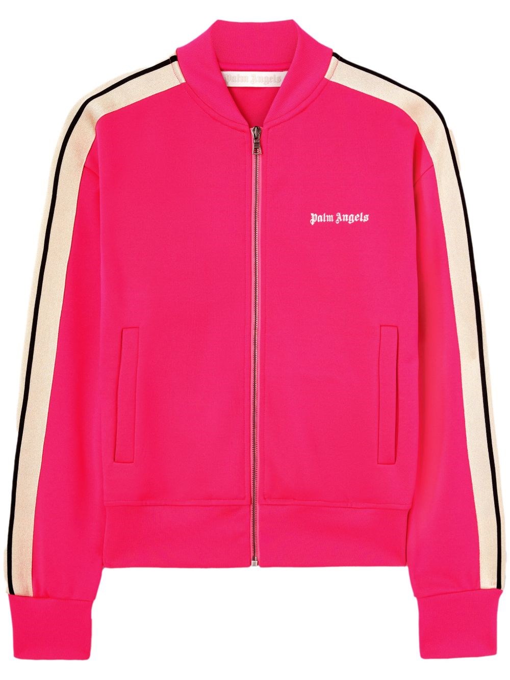 Palm Angels Logo Embroidered Track Jacket In ピンク