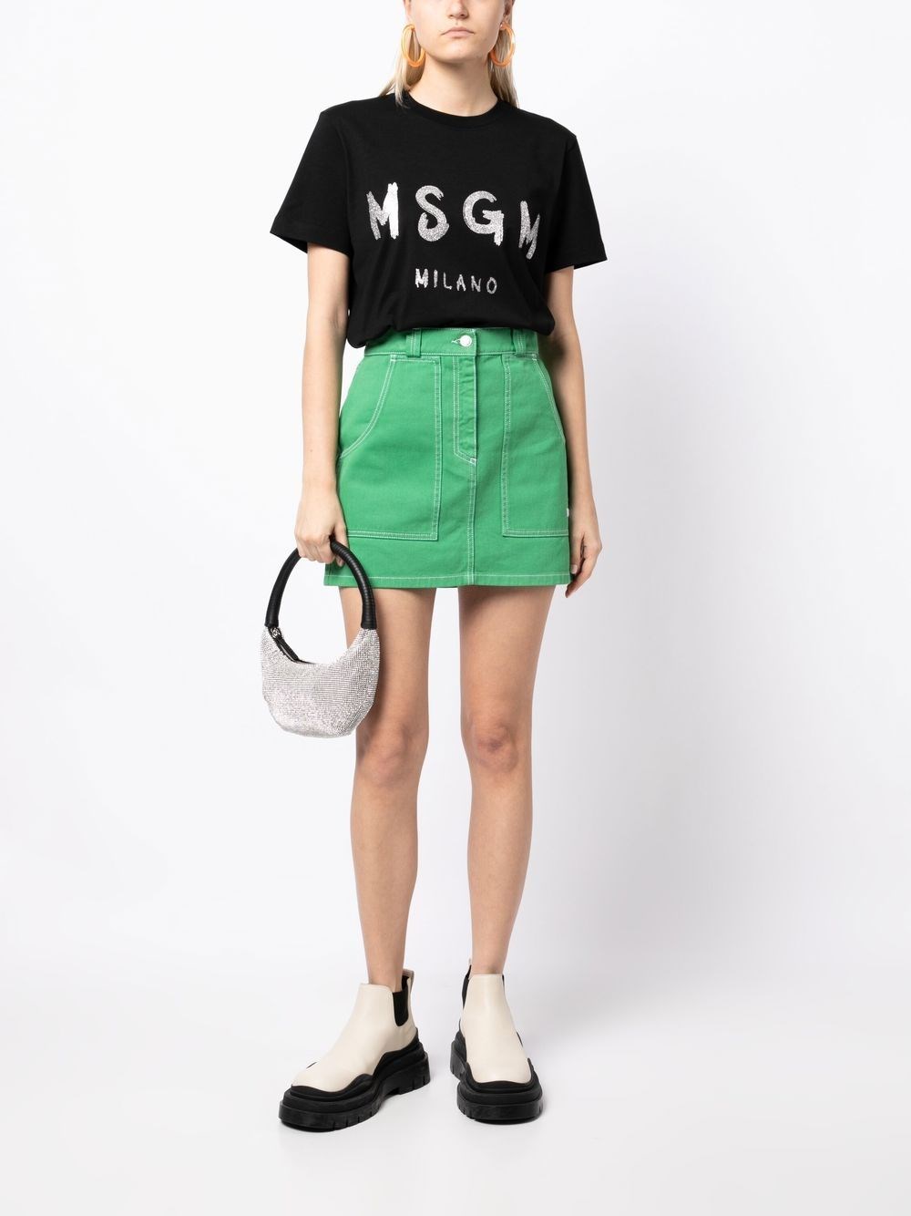 MSGM 3441MDA510G23700299 関税送料込 MSGM LOGO PRINT T-SHIRT | Dante5.com 3441MDM510G23700299