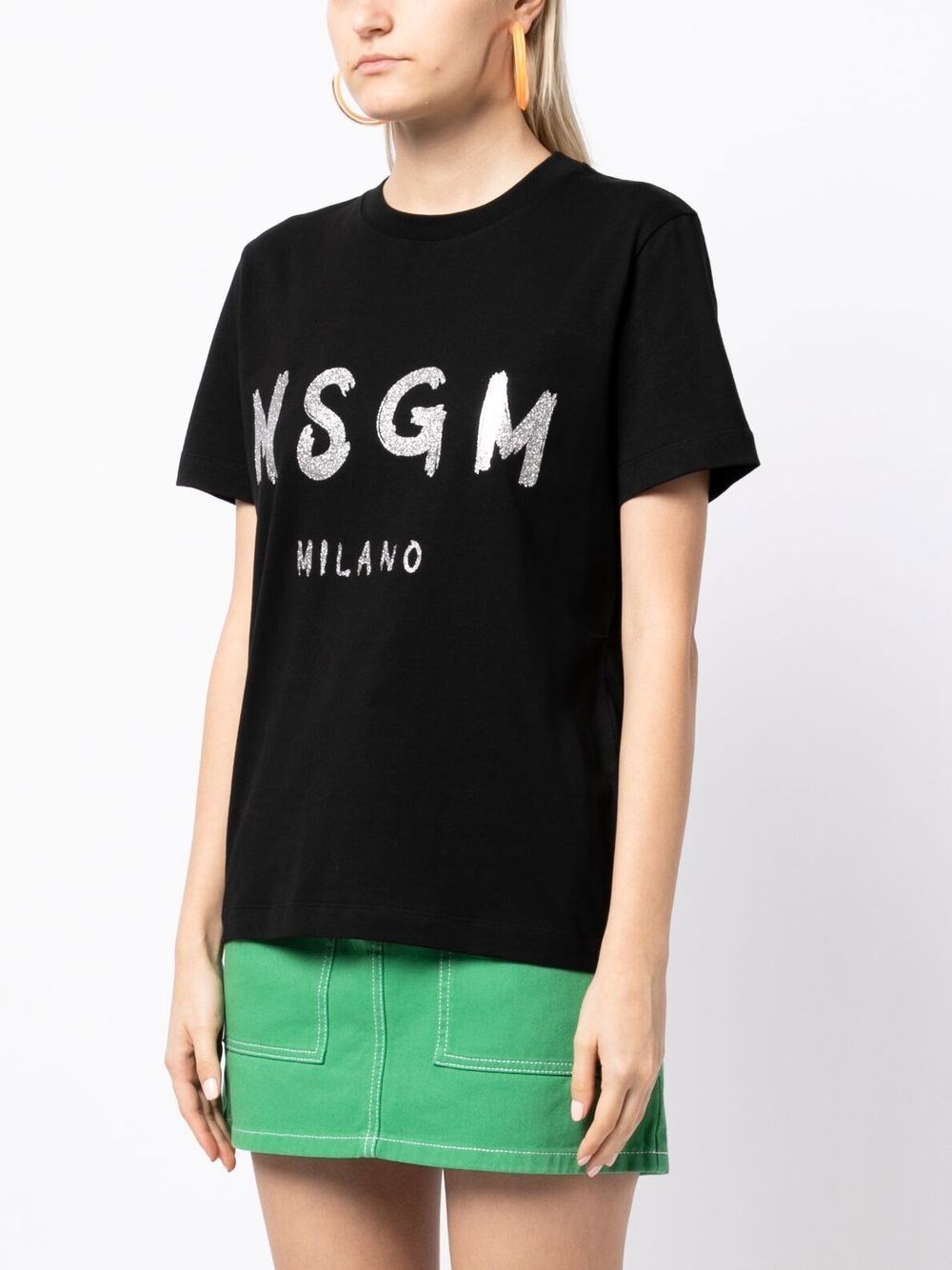 MSGM LOGO PRINT T-SHIRT | Dante5.com 3441MDM510G23700299