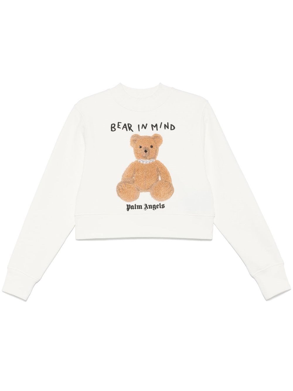 Palm Angels Bear In Mind Sweatshirt In White