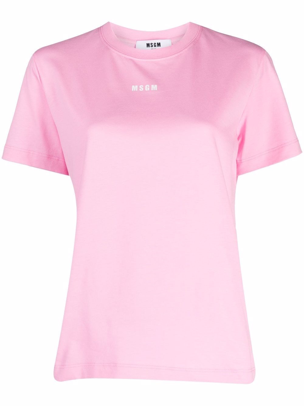 Msgm T-shirt With Logo In ピンク