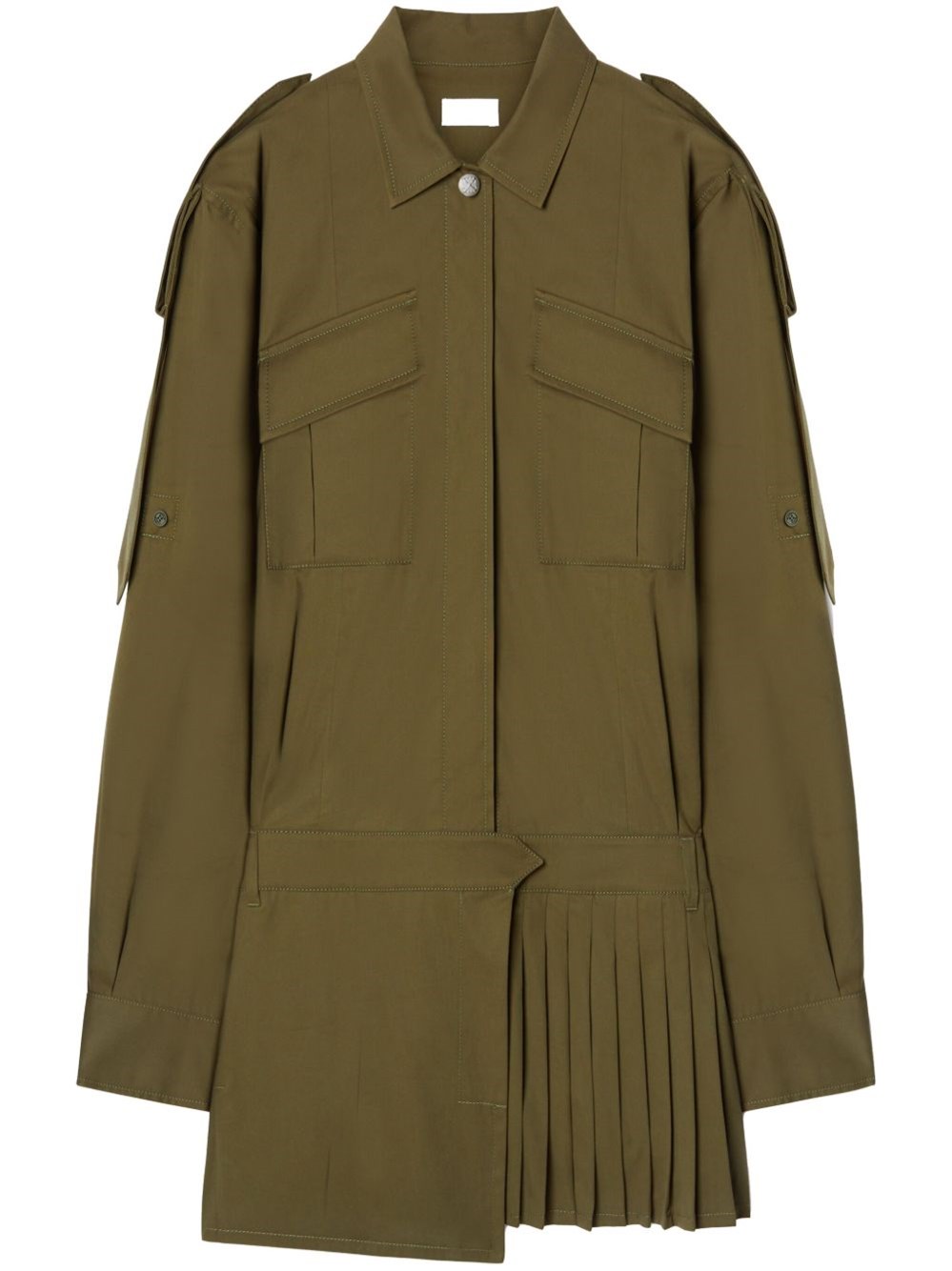 Shop Off-white Poplin Chemisier In グリーン