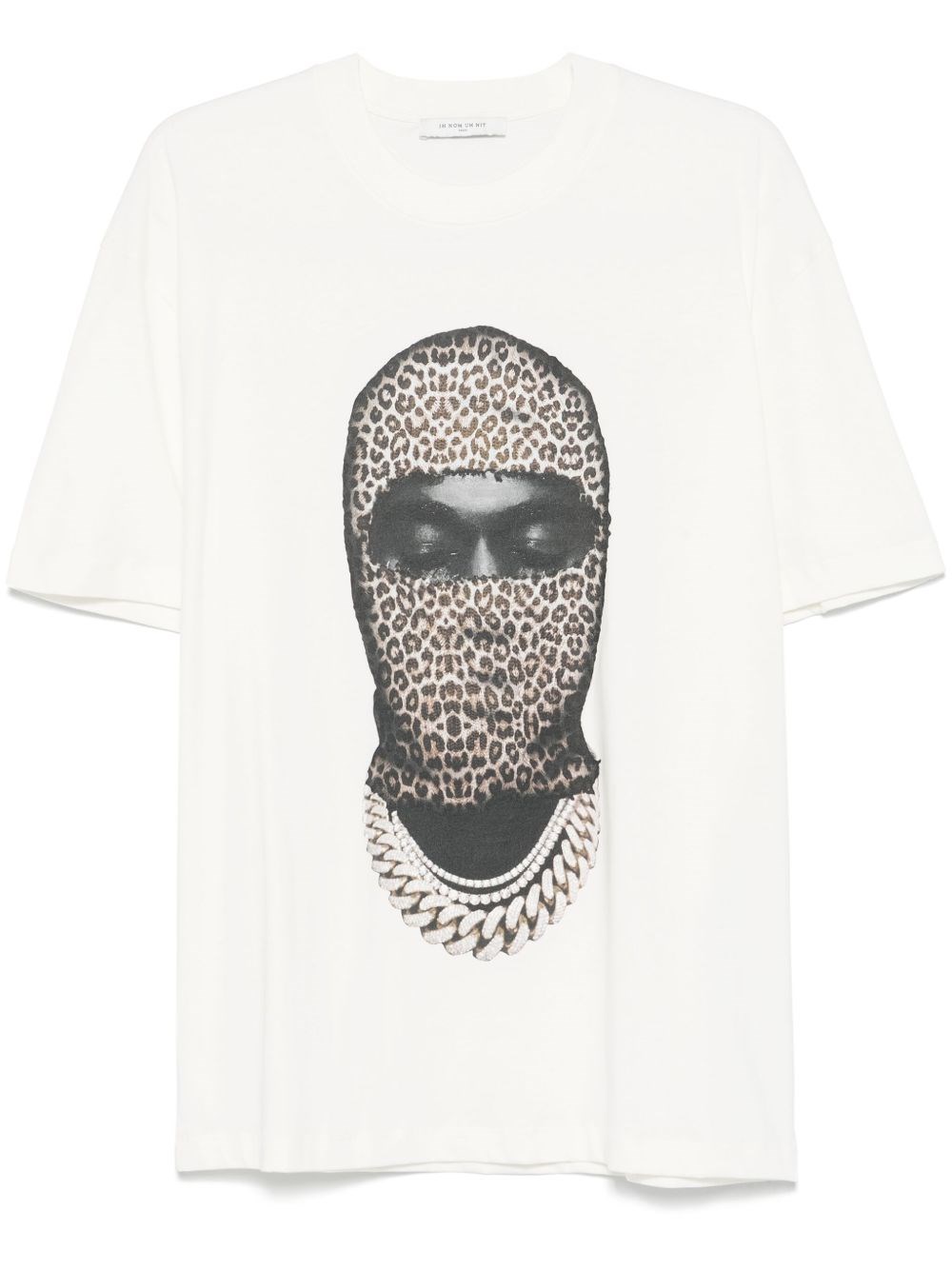 Ih Nom Uh Nit Leopard Mask T-shirt In Black
