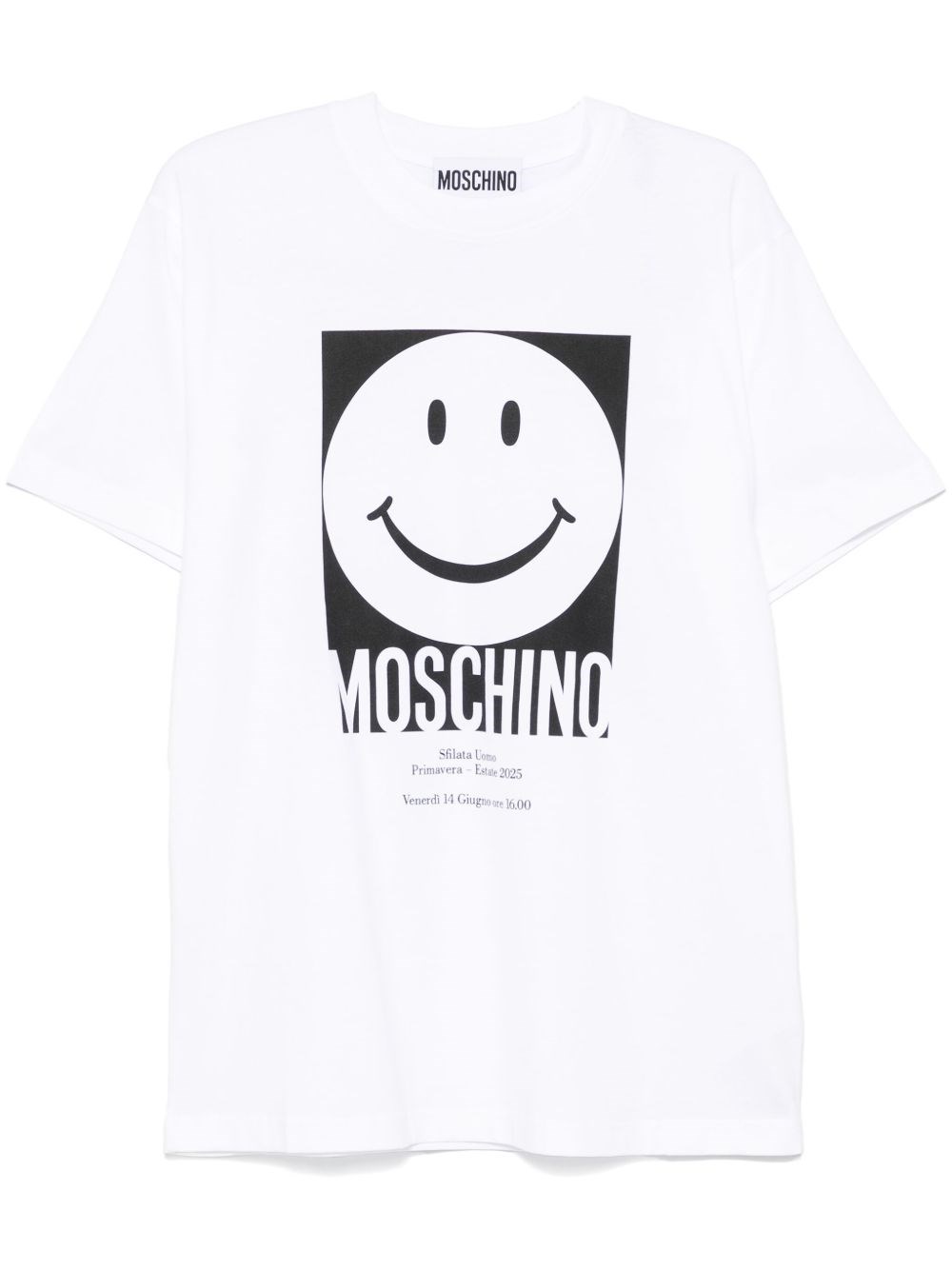 Moschino 'smiley Print T-shirt In White
