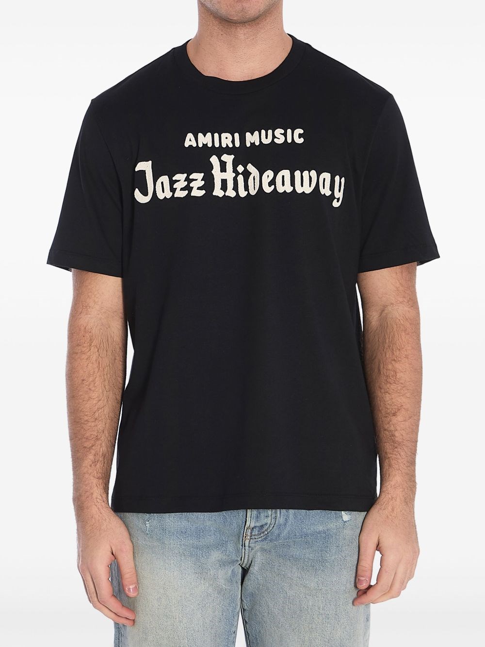 Shop Amiri Printed T-shirt In Black