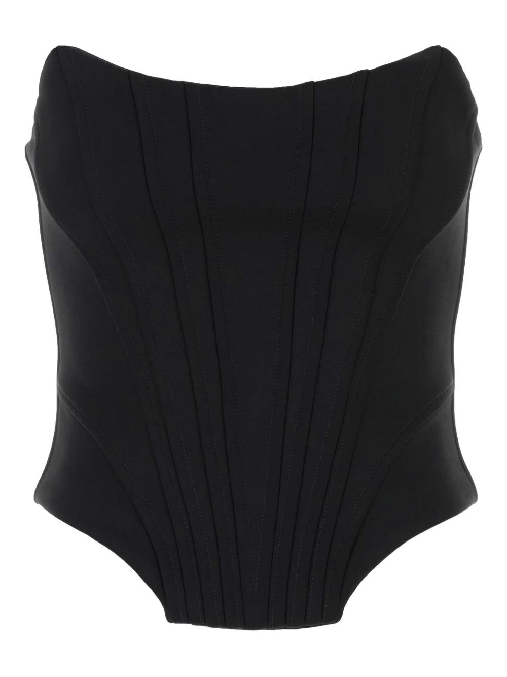 Giuseppe Di Morabito Wool Strapless Bustier Top In Black