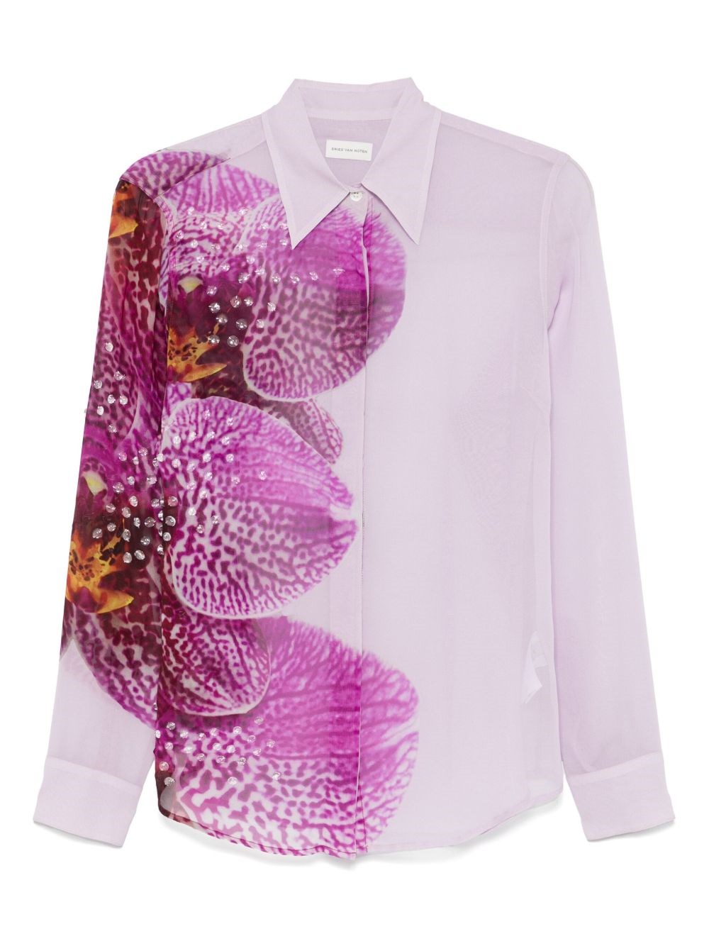 Dries Van Noten Hemd Mit Blumen-print In Pink