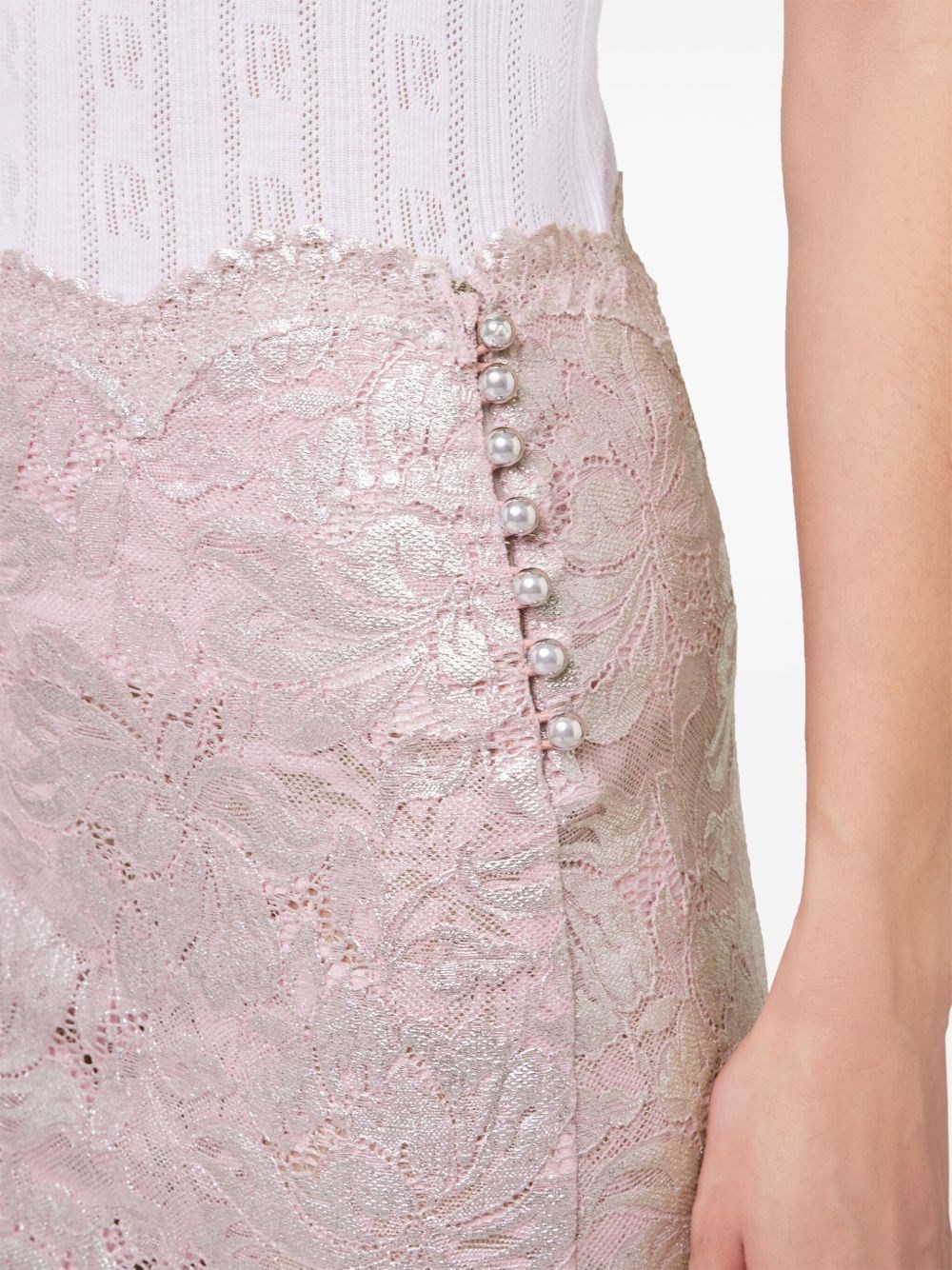 スカート Rabanne SS25 (25EJJU598PA0244 M959) RABANNE Lace skirt | Dante5.com 25EJJU598PA0244M959
