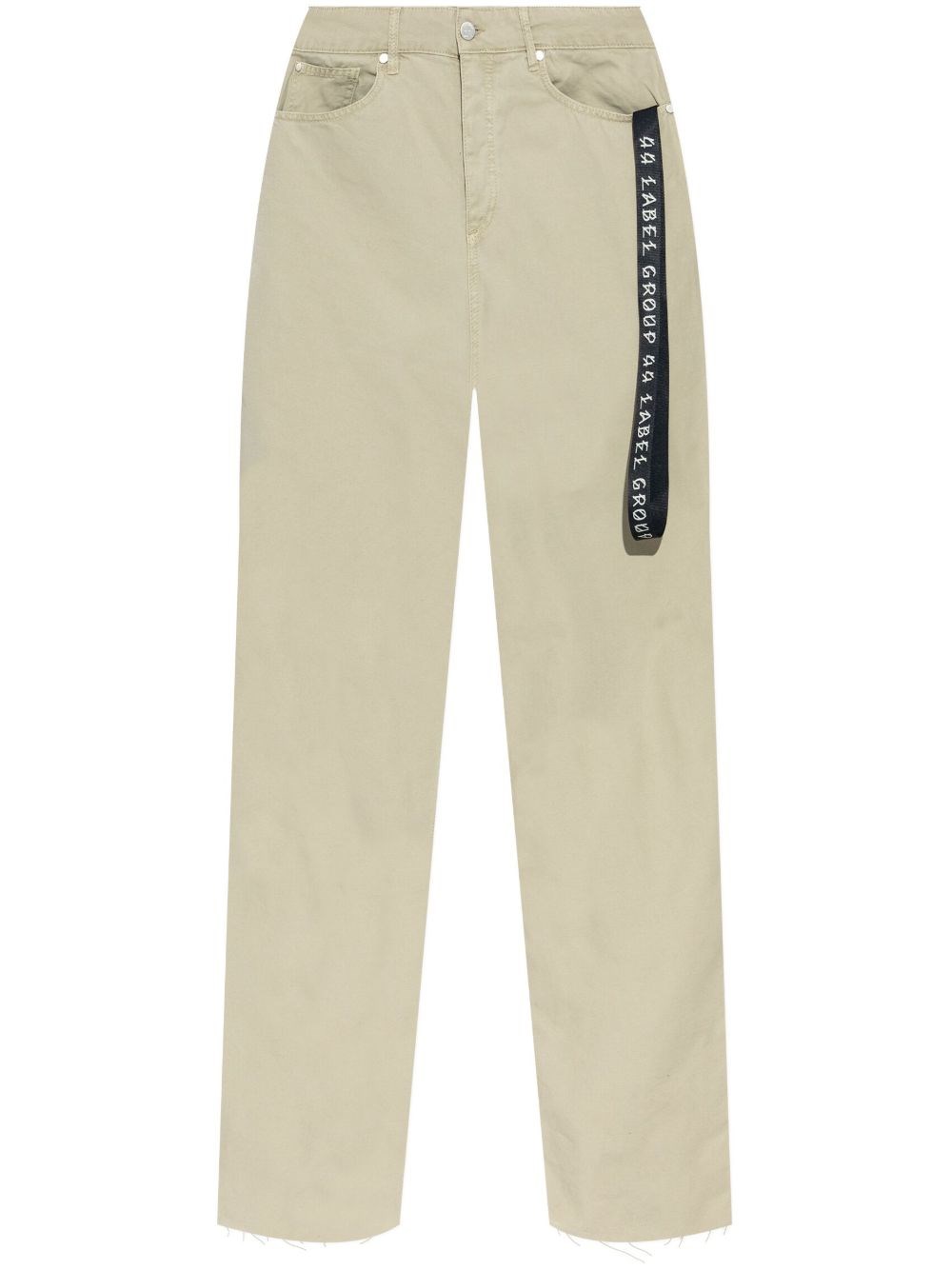 44 Label Group Strap-detailing Trousers In Neutrals