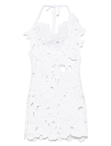 BLUMARINE - abito in maglia macramè