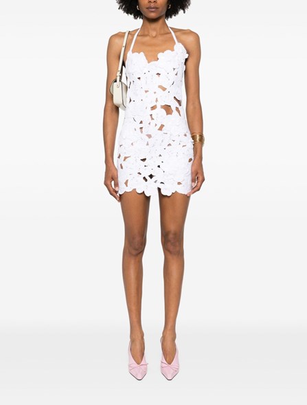 BLUMARINE - abito in maglia macramè