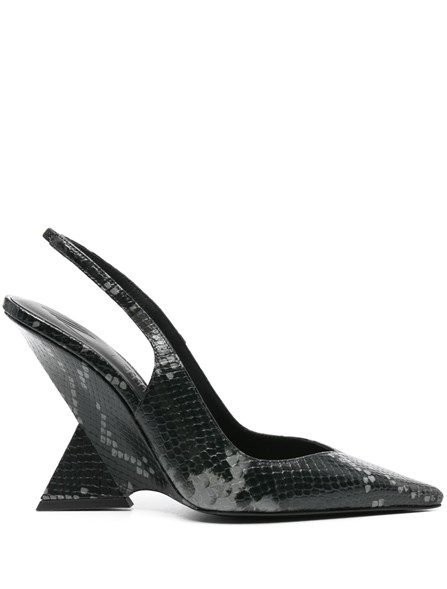 THE ATTICO - Python print leather slingbacks