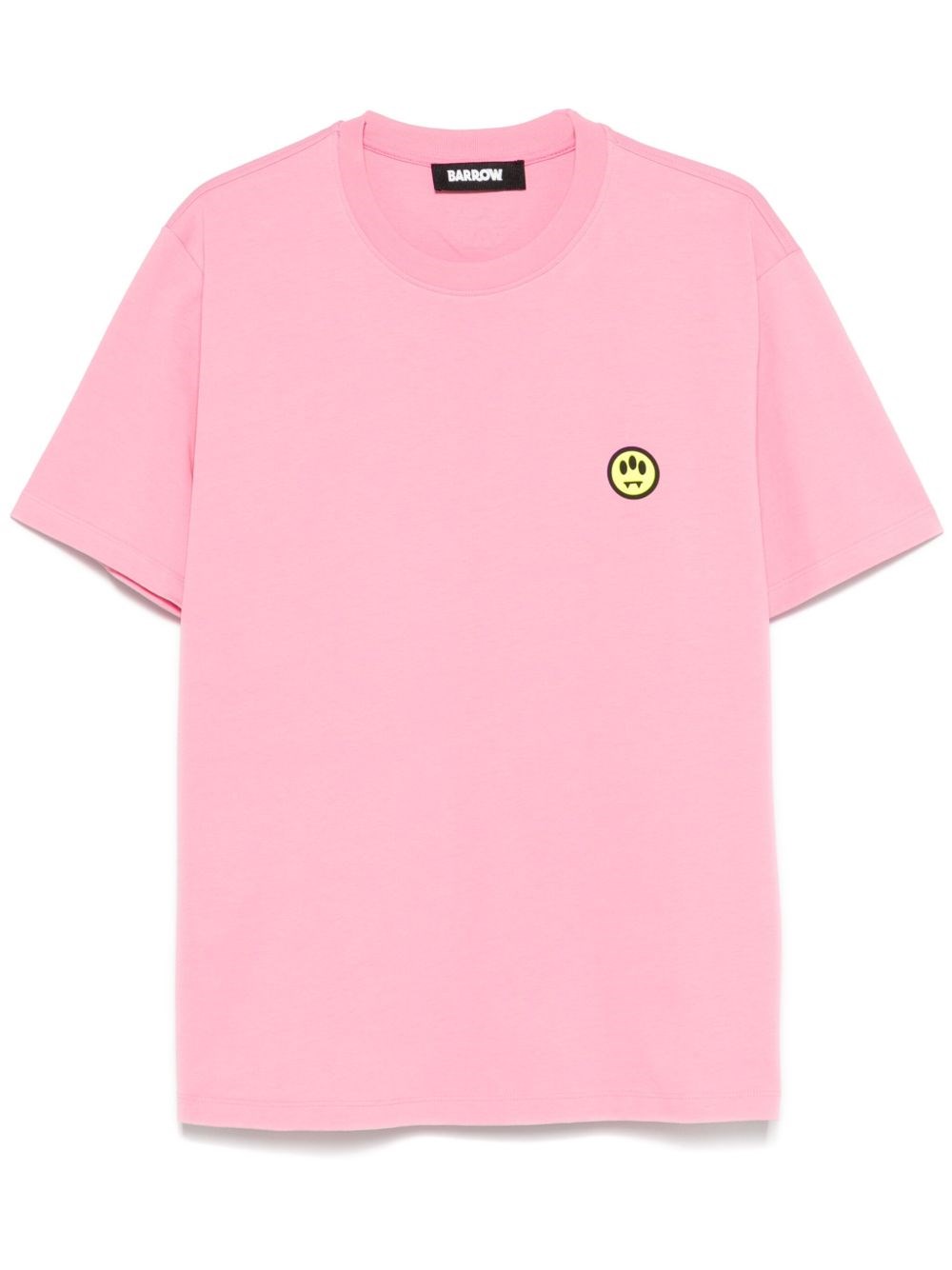 Barrow T-shirt Unisex Con Motivo Volto In Pink