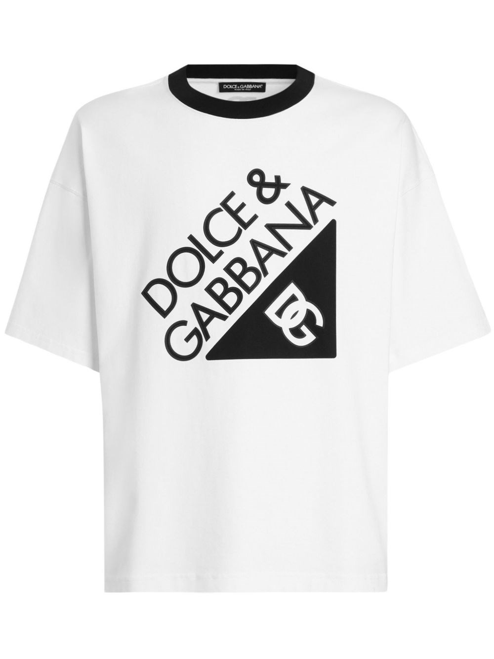 Dolce & Gabbana Graphic T-shirt Short Sleeves In White