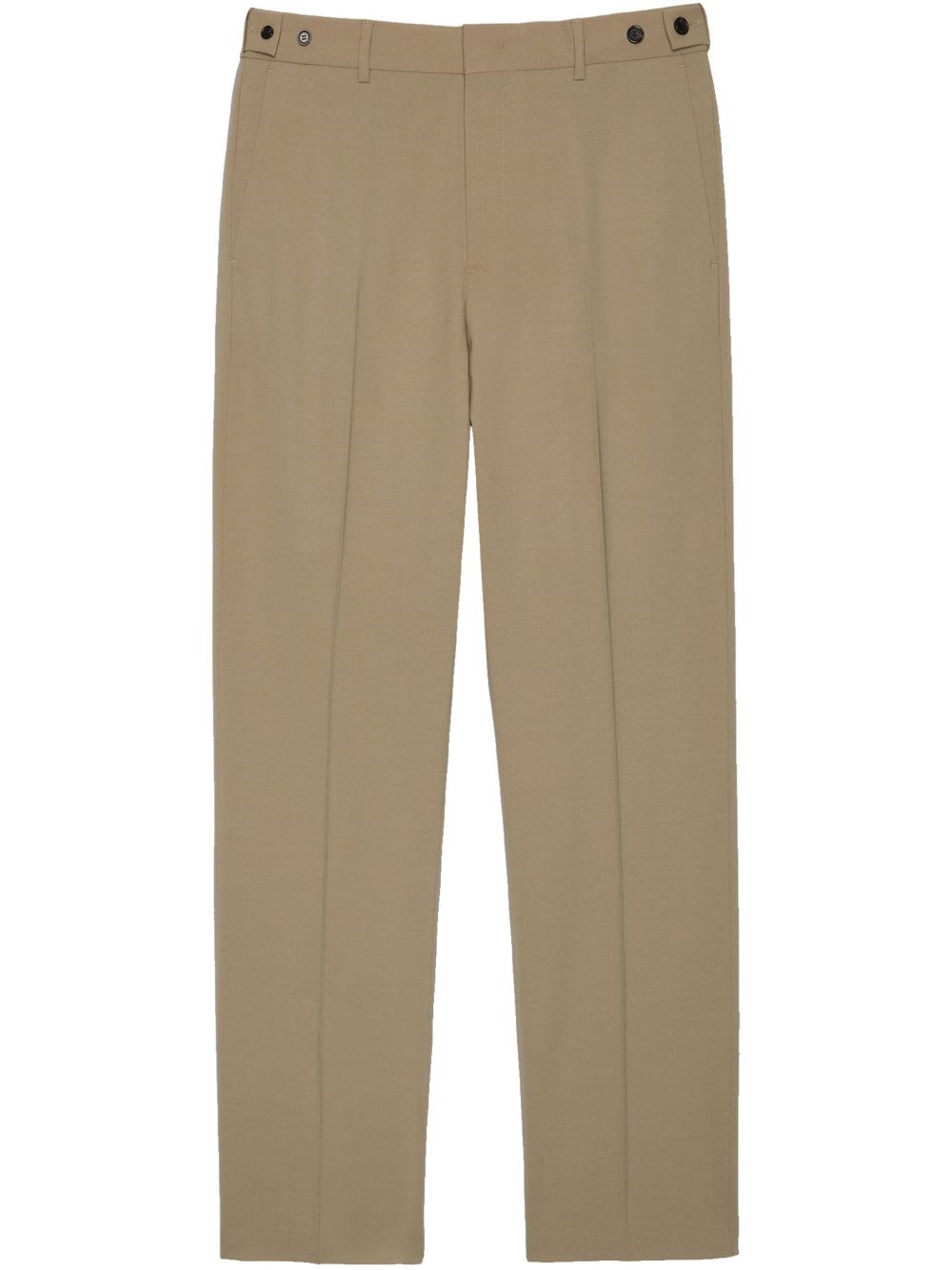 Msgm Straight-leg Trousers In Neutrals