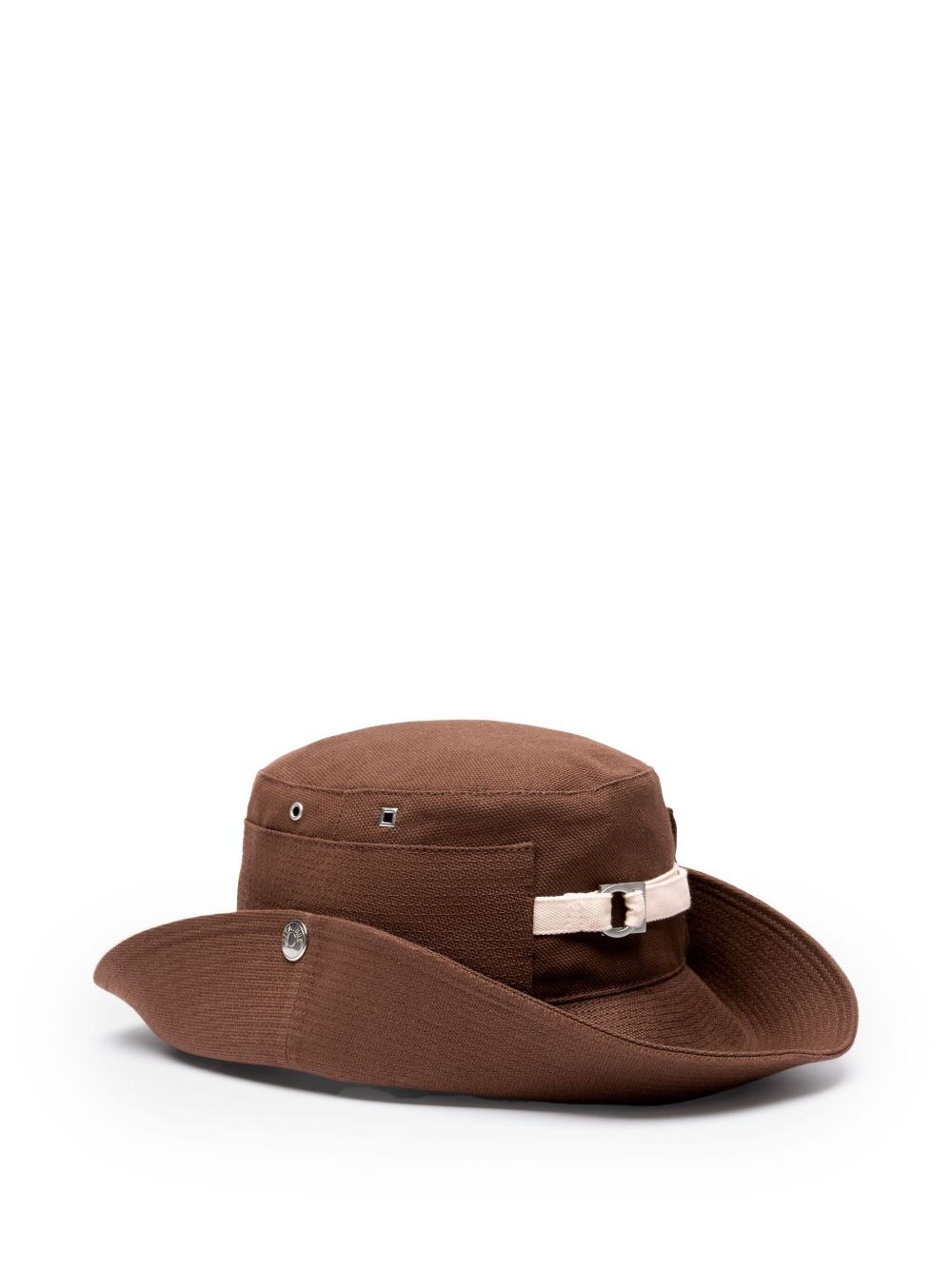 Jacquemus Le Bob De-nimes Bucket Hat In Brown