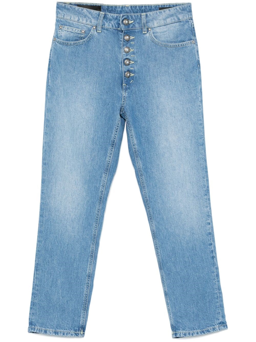 Dondup Light Blue Cotton Koons Jeans In Blue