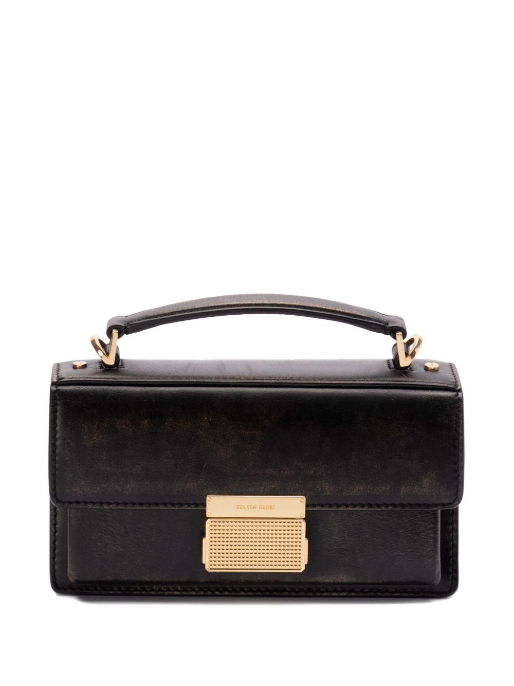 Shop Golden Goose Venezia Shoulder Bag Small In Black