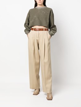 GOLDEN GOOSE DELUXE BRAND - Gabardine wool pants