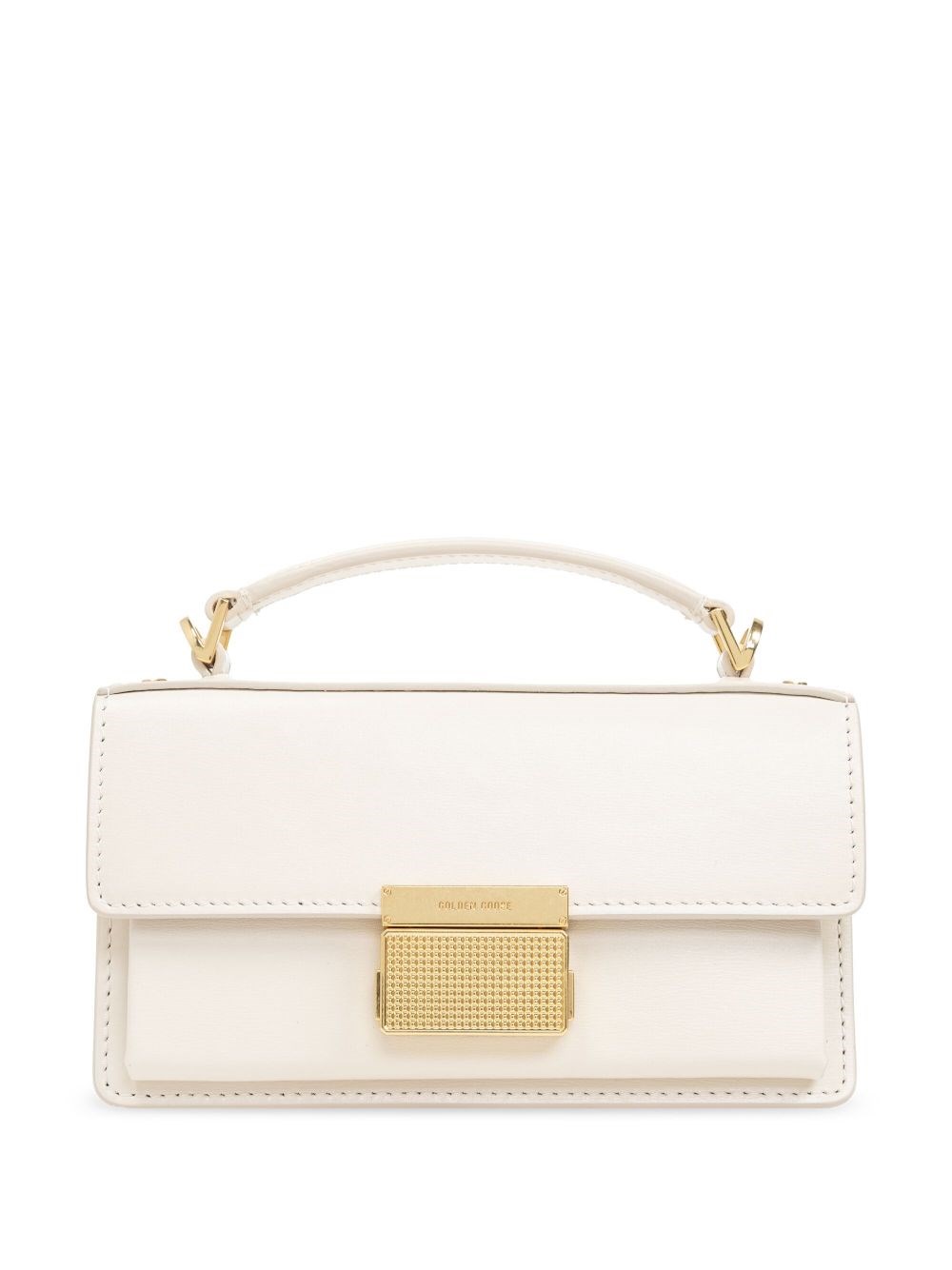 Golden Goose Venezia Small Flap Leather Crossbody Bag In ホワイト