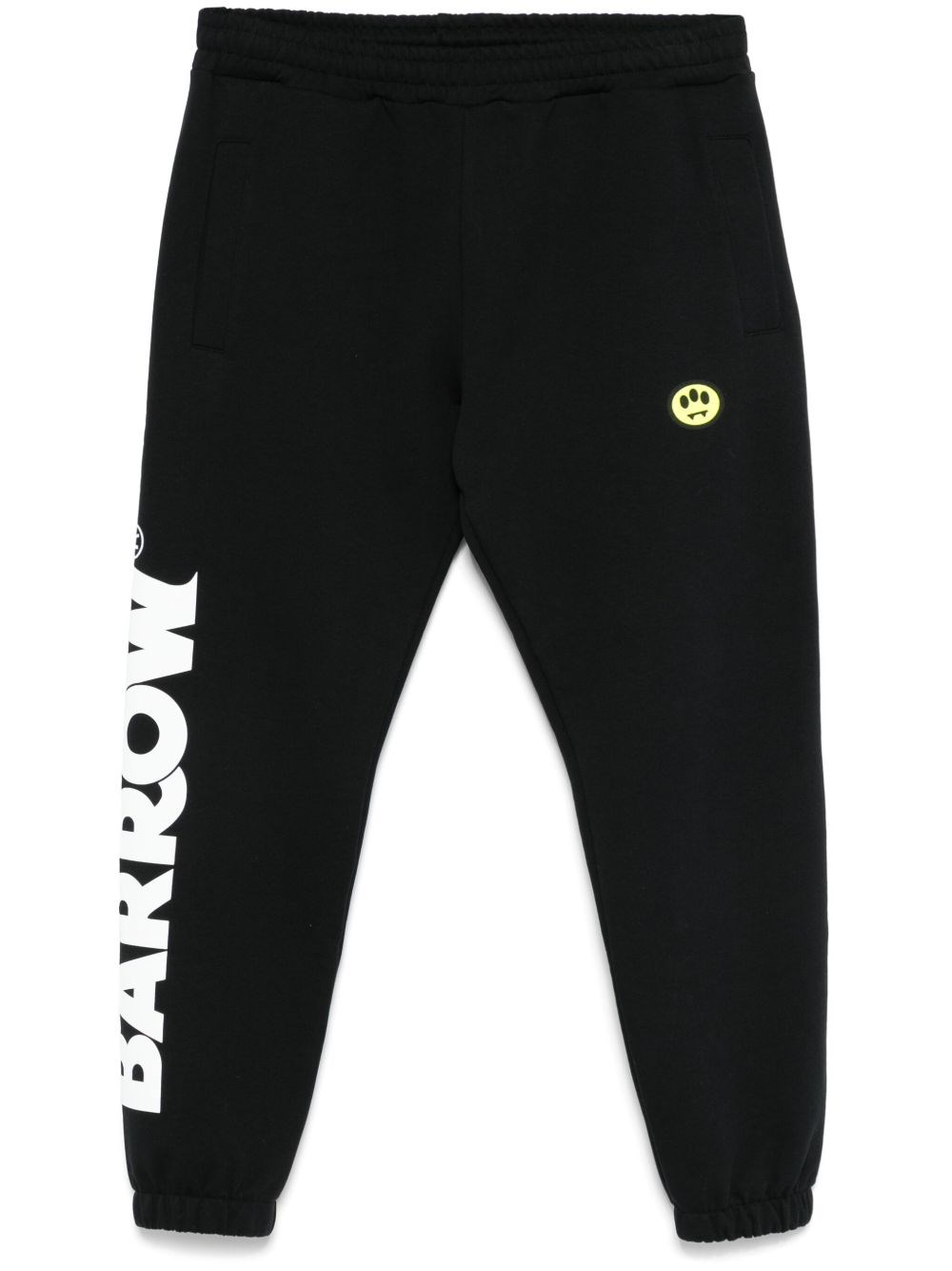 Barrow Elastic Waistband Tracksuit Bottoms With Side Pockets In Black