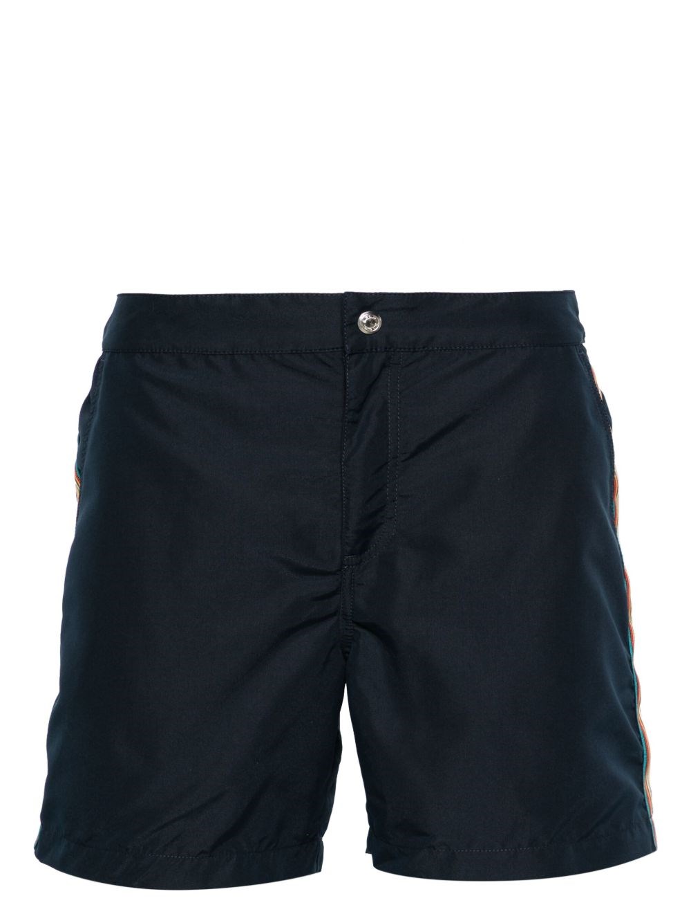 Paul Smith Rainbow-stripe Swim Shorts In Blue