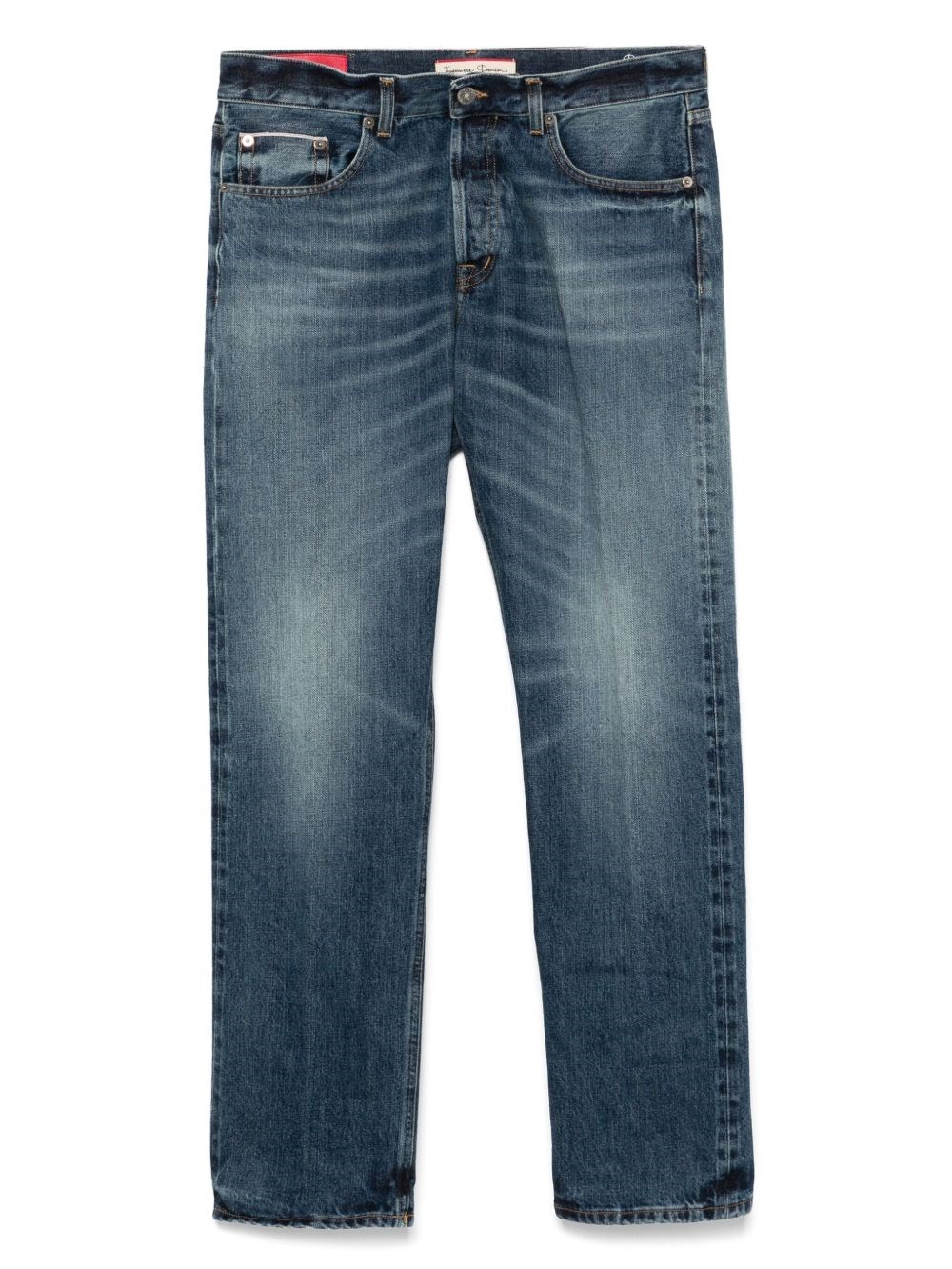Dondup Logo-patch Jeans In Blue